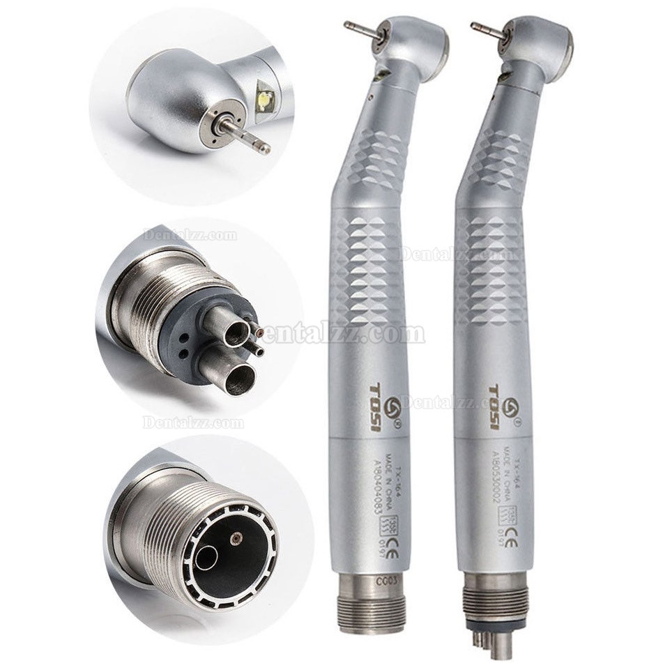 TOSI TX-164 Dental LED High Speed Handpiece Air Turbine Standard/Torque 2/4Holes